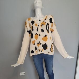 Insight Leopard Print Oversized Cardigan, VGUC, Size 4